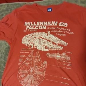 Star Wars Millenium Falcon Schematic Tee
